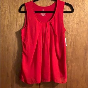 Red cowl neck NY & Co. tank top